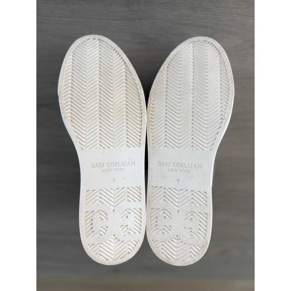 Sam Edelman Womens Wess Platform White Sneakers Sz 8 EUC - Picture 8 of 9